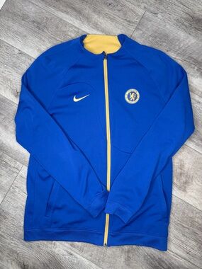 Nike Blue Full-Zip Chelsea FC Track Jacket